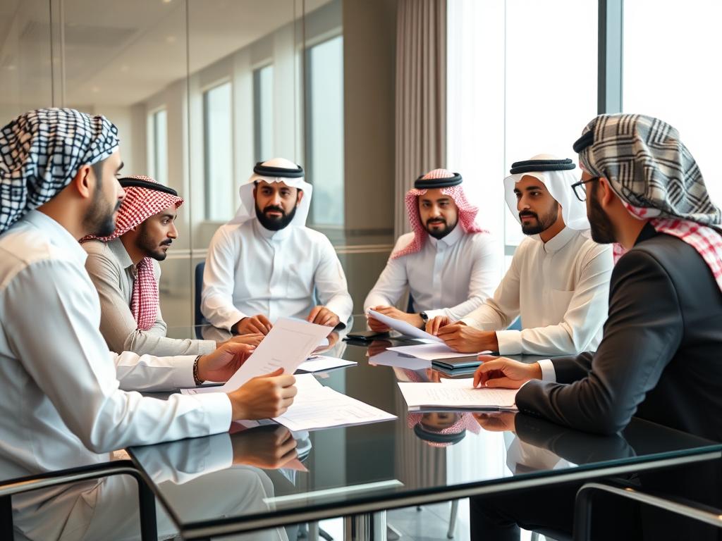 فريق عمل مؤسسة صروح المجد أثناء اجتماع استراتيجي فريق عمل مؤسسة صروح المجد أثناء اجتماع استراتيجي